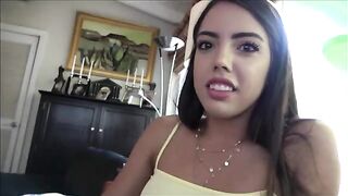 A girl with a tight pussy visits her stepbrother, fueled by curiosity and desire