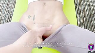 Naive yoga student gets her thick ass smashed post stretching