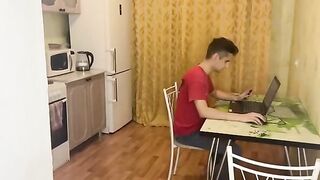 My computer broke down, so I called a friend to fix it, and he fucked me