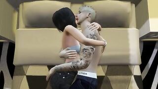 3D Hentai - sex adventures of Justin and Selena in a cartoony world