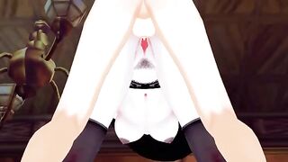 Lady Dimitrescu gets fucked doggystyle in Resident Evil hentai