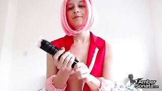 Sakura teaches how to masturbate with her haruno joi technique