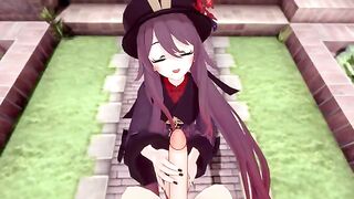 Hentai Genshin Impact animation with sexy Hu Tao in passionate action