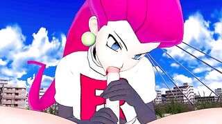 Jessie from Team Rocket wants to fuck your rocket Pokémon in POV