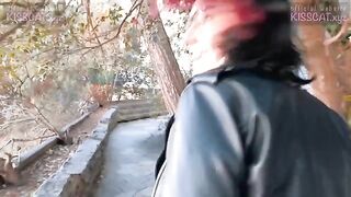A cat is having breakfast with a hot guy who loves to fuck