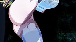 3D anime with Shura Kirigakure's amazing skills