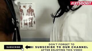 Two petite teen nurses seduced a horny doctor for a hard fuck