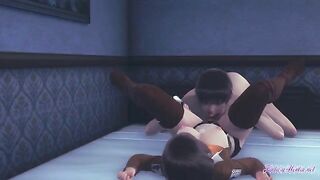 Mikasa gets her juicy pussy eaten and filled with cum in this hot Attack on Titan Hentai scene