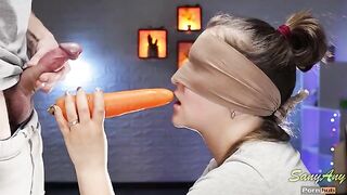 My friend tricked me blindfold with the taste game - SanyAny