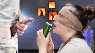 My friend tricked me blindfold with the taste game - SanyAny