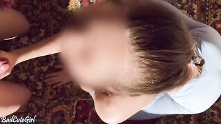 A woman in sexy yoga pants gets fucked hard and takes cum