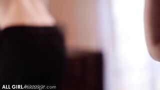 Sexy Evelyn Claire gives a sensual massage to eager Lena Paul