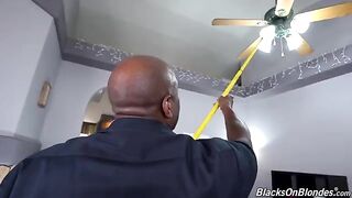 Petite girl Jazmin Luv needs a handy man to fix things