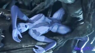 Cortana gets fucked by everyone in an orgia scene