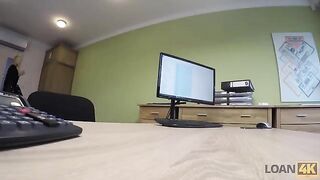 The woman needs a loan for business, she will have to have sex with the boss