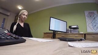The woman needs a loan for business, she will have to have sex with the boss