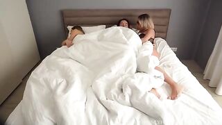 My hot stepmom seduced me and my GF to fuck her in a threesome