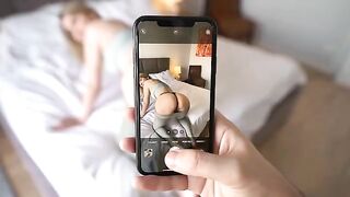 I was distracted from work by my stepsis, and she got a huge load