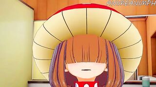 Kinoko Komori gets her hero fantasy fulfilled in this hot anime hentai