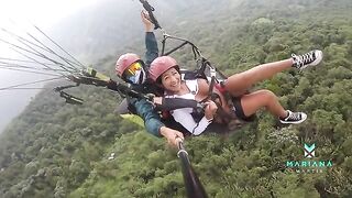 Paragliding with a hot girl who squirts like Mariana Martix