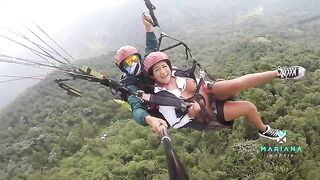 Paragliding with a hot girl who squirts like Mariana Martix