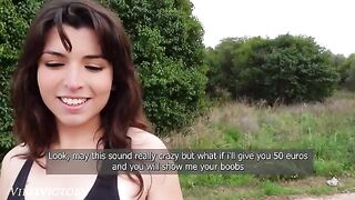 A pretty runner got fucked right in the street