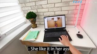 A stepson got caught jerking off with photos of his sexy stepmom