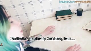 Schoolgirl called the teacher a bad word and fucked her in the ass - MySchoolLife