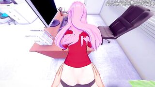 Shikimori Micchon gets her pussy full of cum in this hot hentai scene