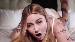 PAWG Gracie Squirts, the chubby blonde from Florida, gets her asshole gapped by BBC