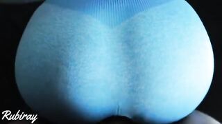The man came to the girl in doggy and cummed on her hole