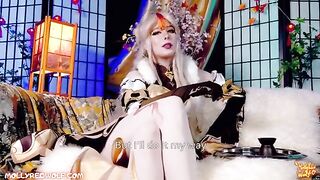 Ning Guang. Restoring the Jade Palace. 4K - MollyRedWolf, a hot Genshin Impact cosplay scene