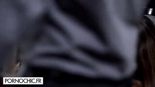 Submissive beauty Claire Castel has an intense sex session with friends