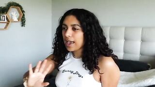 The man came home and caught the girl, calling her a bitch
