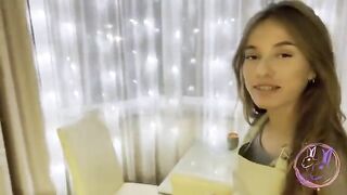 The housemaid was fucked in the kitchen by a cheating husband