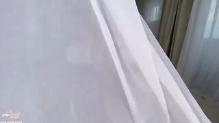 Amateur couple fucks on vacation, getting creampied and glued with cum - Molly Pills