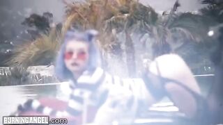 Goth princess Arya Fae gets her tight ass gapped