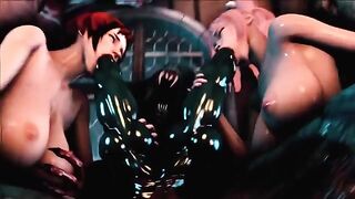 Hentai 3D uncensored Full Moon 2 Gangbang, intense action awaits