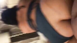 Asian momma with a big ass rides the cock of a lucky guy in Miami