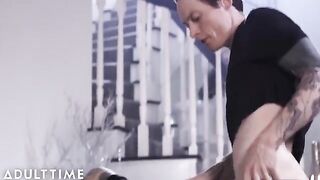 Owen Gray’s intense assgapping with Charlotte Sartre on Adult Time