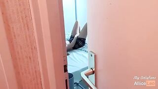 I watch my half-sister masturbating and I offered her my cock