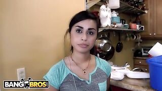 Latina housekeeper Eva Saldana gets her client’s cock polished for cash
