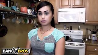Latina housekeeper Eva Saldana gets her client’s cock polished for cash