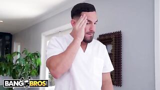 Peter Green massaged the boobs of busty PAWG Blake Blossom