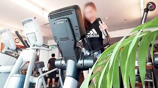 A hot fitness girl is doing sex after her work out session