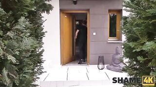 The neighbor’s cock is mightier than a sword in this steamy Shame4K scene