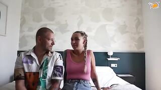 The first sex of the couple Owiax at the hotel was unforgettable