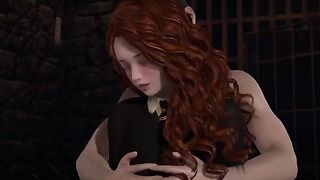 Hermione Granger and Harry Potter fucked on the third floor