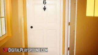 Clover and Scarlet Red make sweet love while their neighbor masturbates with envy