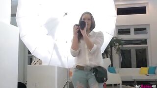 Tongue-fucked by two hot girls in a steamy session